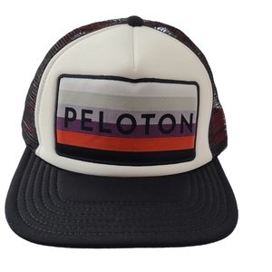 Peloton Black and White Trucker Hat